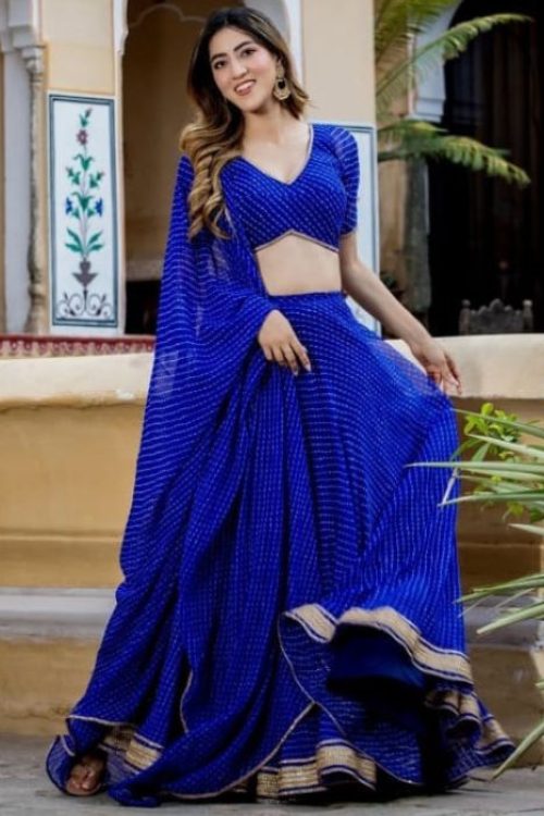 Alia Bhatt Blue Lehenga Choli for Party